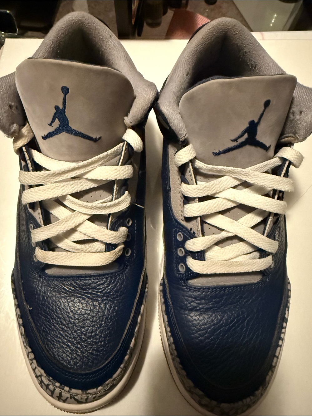 Air Jordan 3 Retro Georgetown Midnight Navy Men’s Size 8 CT8532-401